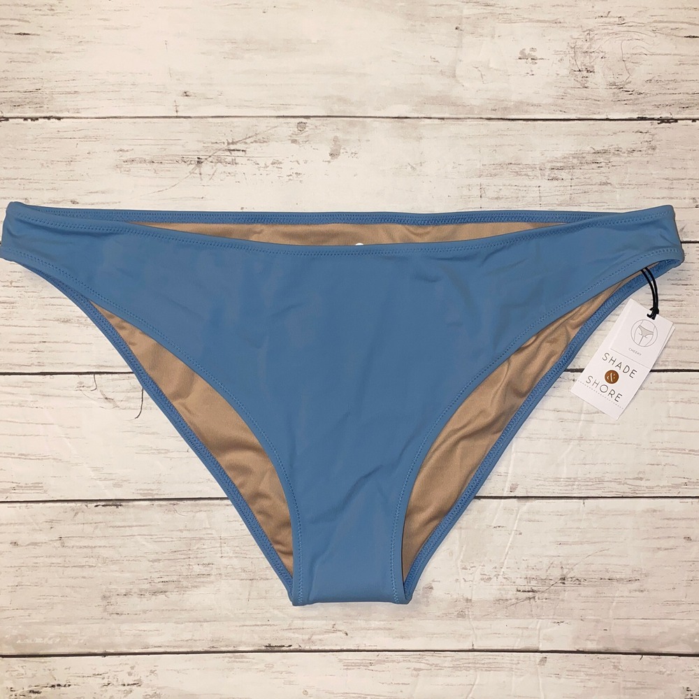 Shade & Shore Bikini Bottom X Large Cornwall Blue Swim NEW Target Cheeky Sz XL